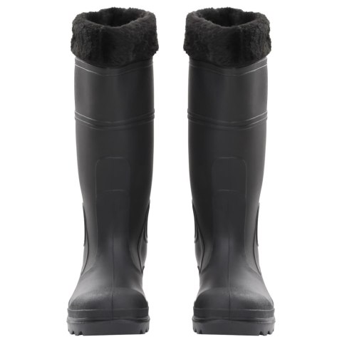 KALOSZE Z WYJMOWANYM OCIEPLENIEM CZARNE ROZMIAR 38 PVC