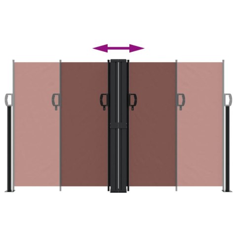 ZWIJANA MARKIZA BOCZNA BRĄZOWA 140X 1000CM