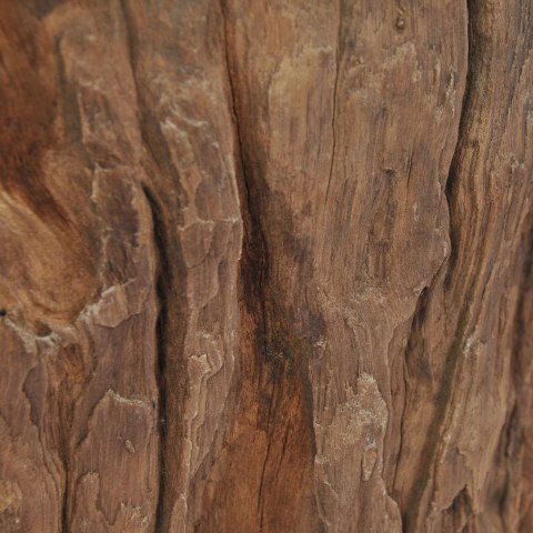 STOLIK KAWOWY DREWNO TEKOWE I SZKŁO 50X40CM