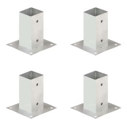 PODSTAWY SŁUPÓW 4 SZT. GALWANIZOWANY METAL 71MM