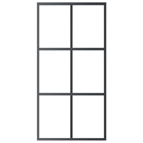 DRZWI PRZESUWNE Z OSPRZĘTEM SZKŁO ESG I ALUMINIUM 102X205CM