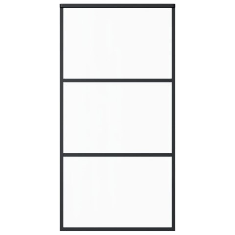 DRZWI PRZESUWNE Z OSPRZĘTEM SZKŁO ESG I ALUMINIUM 102X205CM
