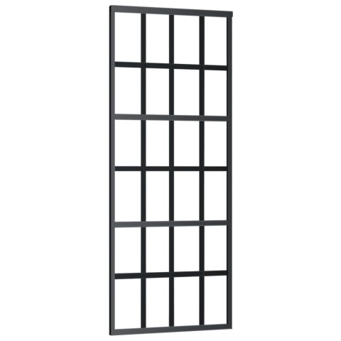 DRZWI PRZESUWNE Z OSPRZĘTEM SZKŁO ESG I ALUMINIUM 76X205CM