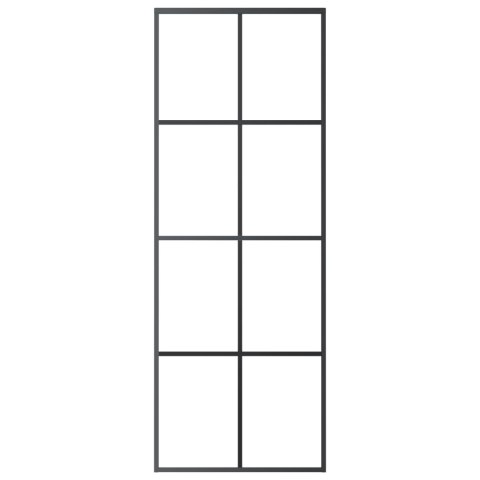 DRZWI PRZESUWNE Z OSPRZĘTEM SZKŁO ESG I ALUMINIUM 76X205CM