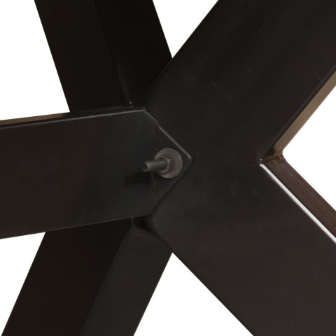 STÓŁ JADALNIANY LITE DREWNO MANGO STALOWE NOGI 180CM