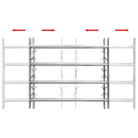 KRATA BEZPIECZEŃSTWA NA OKNO Z REGULACJĄ 500-650MM 4METALOWE PRĘTY