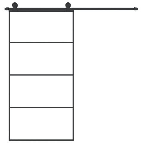 DRZWI PRZESUWNE A AKCESORIAMI 102,5X205CM ESG I ALUMINIUM