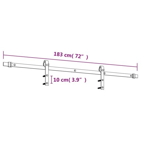 DRZWI PRZESUWNE Z OSPRZĘTEM 80X210CM LITE DREWNO SOSNOWE