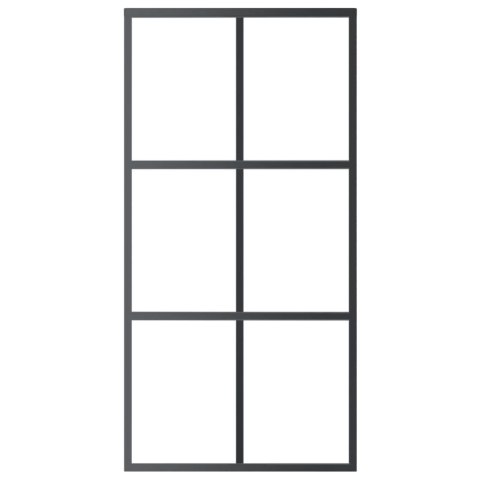 DRZWI PRZESUWNE Z OSPRZĘTEM SZKŁO ESG I ALUMINIUM 102X205CM