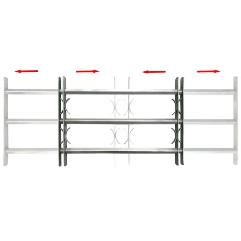 KRATA NA OKNO Z REGULACJĄ 500-650MM 3METALOWE PRĘTY