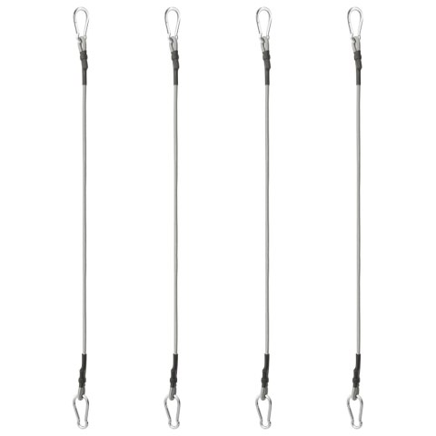 LINKI Z KARABIŃCZYKAMI 4 SZT. GUMOWE