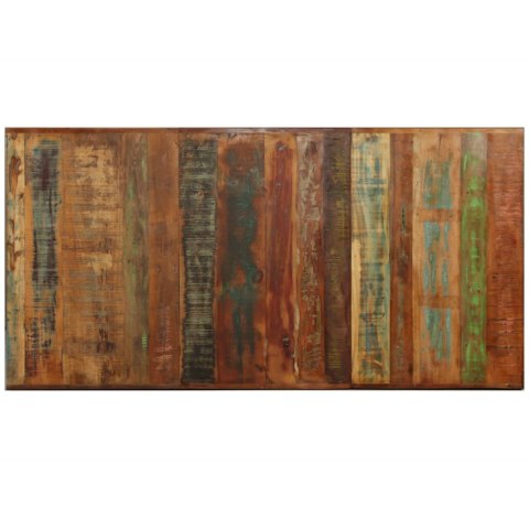 STÓŁ JADALNIANY DREWNO ODZYSKANE STALOWE NOGI KRZYŻOWE 180CM