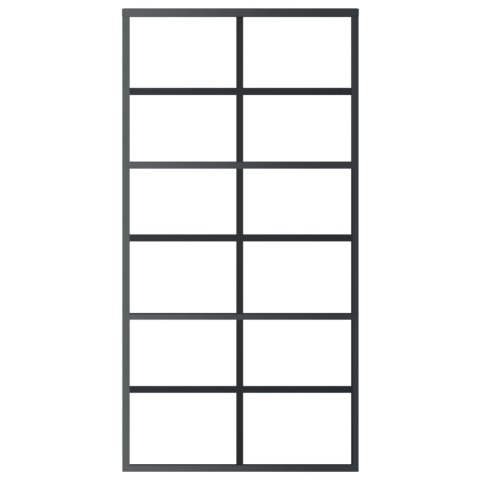 DRZWI PRZESUWNE Z OSPRZĘTEM SZKŁO ESG I ALUMINIUM 102X205CM