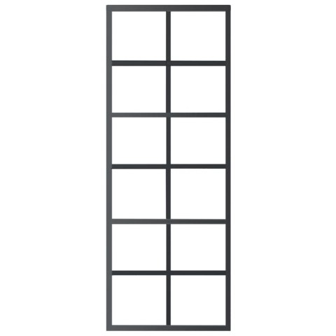 DRZWI PRZESUWNE Z OSPRZĘTEM SZKŁO ESG I ALUMINIUM 76X205CM