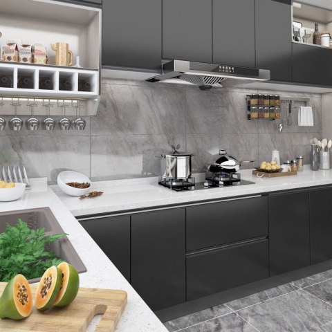 OKLEINY MEBLOWE SAMOPRZYLEPNE 2 SZT. CZARNE 500X90CM PVC