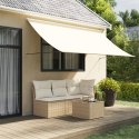 MARKIZA ZWIJANA KREMOWA 300X150CM TKANINA I STAL