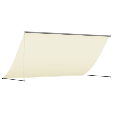 MARKIZA ZWIJANA KREMOWA 300X150CM TKANINA I STAL