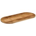 BLAT STOŁU 140X50X3,8CM OWALNY SUROWE DREWNO MANGO