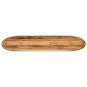 BLAT STOŁU 140X50X3,8CM OWALNY SUROWE DREWNO MANGO