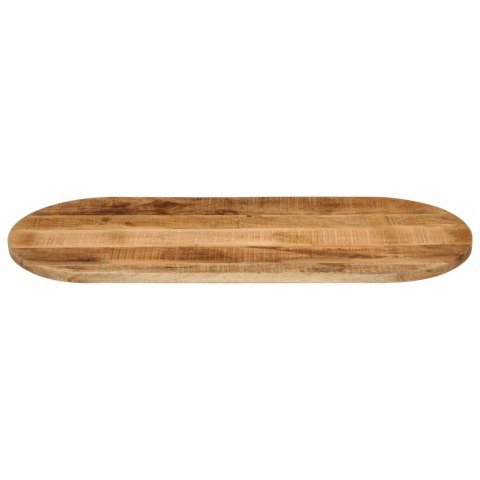 BLAT STOŁU 140X50X3,8CM OWALNY SUROWE DREWNO MANGO