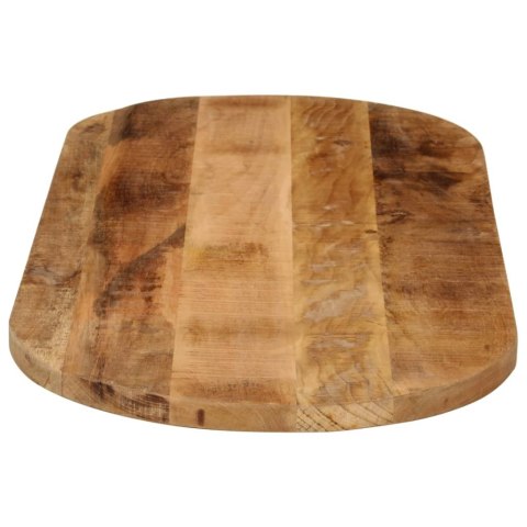 BLAT STOŁU 140X50X3,8CM OWALNY SUROWE DREWNO MANGO