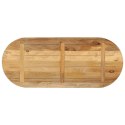 BLAT STOŁU 140X50X3,8CM OWALNY SUROWE DREWNO MANGO