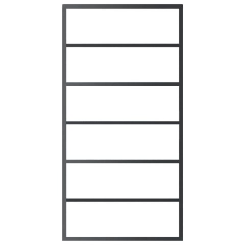 DRZWI PRZESUWNE Z OSPRZĘTEM SZKŁO ESG I ALUMINIUM 102X205CM