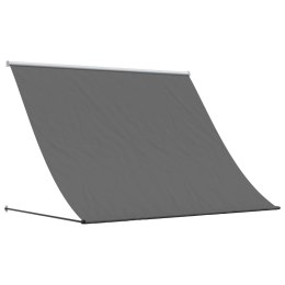 MARKIZA ZWIJANA ANTRACYTOWA 250X150CM TKANINA I STAL