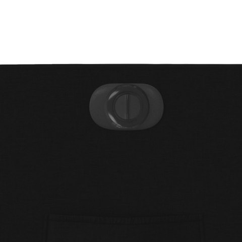 ELEKTRYCZNY FOTEL ROZKŁADANY CZARNY OBITY TKANINĄ