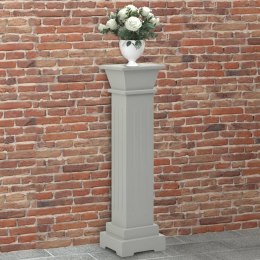 KLASYCZNY KWIETNIK W KSZTAŁCIE KOLUMNY SZARY 17X17X66CM