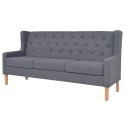 3-OSOBOWA SOFA TKANINA SZARA