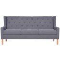 3-OSOBOWA SOFA TKANINA SZARA