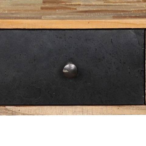 STOLIK KONSOLA DREWNO TEKOWE Z ODZYSKU 120X30X76CM