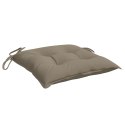 PODUSZKI NA PALETY 4 SZT. TAUPE 50X50X7CM TKANINA OXFORD