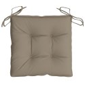 PODUSZKI NA PALETY 4 SZT. TAUPE 50X50X7CM TKANINA OXFORD