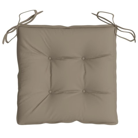 PODUSZKI NA PALETY 4 SZT. TAUPE 50X50X7CM TKANINA OXFORD