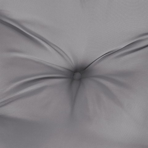 PODUSZKI NA KRZESŁA 2 SZT. SZARE 50X50X7CM TKANINA