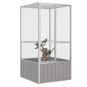 DUŻA KLATKA WOLIERA DLA PTAKÓW EZGOTYCZNYCH PAPUG 111X107X211,5CM STAL