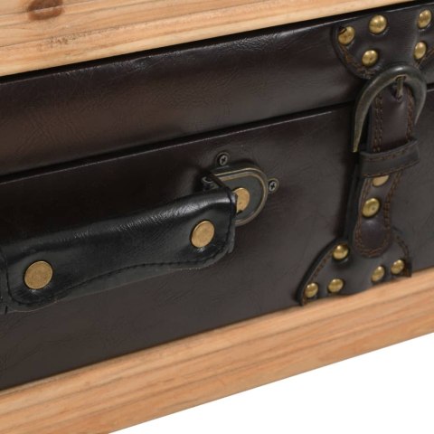 STOLIK KAWOWY LITE DREWNO JODŁOWE 115X55X50CM