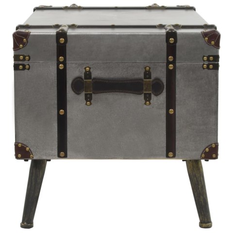 ŁAWA STOLIK KAWOWY NOWOCZESNY Z PŁYTY I ALUMINIUM