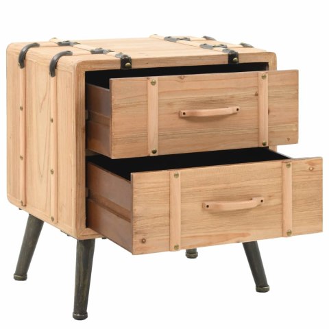 SZAFKA NOCNA LITE DREWNO JODŁOWE 50X 35X 57CM