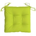 PODUSZKI NA PALETY 4 SZT. JASNOZIELONE 50X50X7CM TKANINA