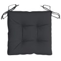 PODUSZKI NA PALETY 2 SZT. CZARNE 50X50X7CM TKANINA OXFORD