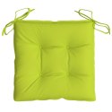 PODUSZKI NA PALETY 6 SZT. JASNOZIELONE 50X50X7CM TKANINA