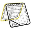 REBOUNDER PIŁKARSKI DWUSTRONNY REGULOWANY ŻÓŁTO-CZARNY STAL