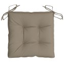 PODUSZKI NA PALETY 2 SZT. TAUPE 50X50X7CM TKANINA OXFORD