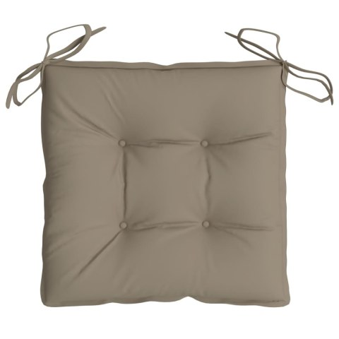 PODUSZKI NA PALETY 2 SZT. TAUPE 50X50X7CM TKANINA OXFORD