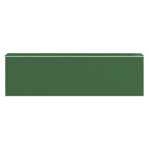 SZOPA OGRODOWA ZIELONA 192X606X223CM STAL GALWANIZOWANA