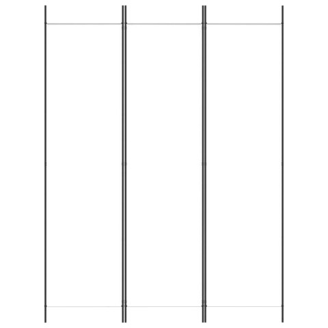 PARAWAN POKOJOWY 3-PANELOWY BIAŁY,150X200CM TKANINA