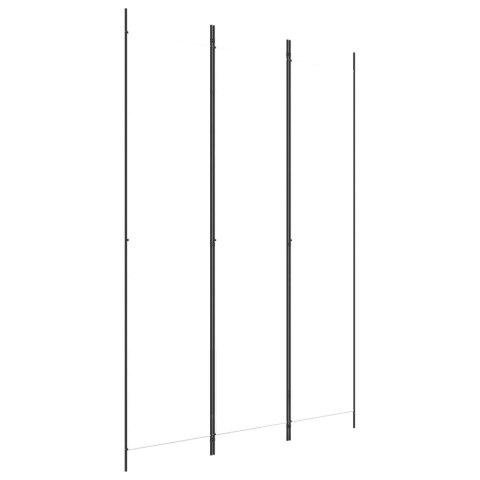 PARAWAN POKOJOWY 3-PANELOWY BIAŁY 150X220CM TKANINA